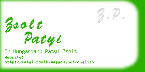 zsolt patyi business card